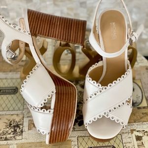 Michael Kors Jessie Scalloped Platform Sandals